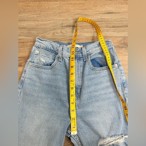 Levis 70s High Flare Jeans Womens 25 Distressed Denim Flared Leg Vintage Light - Picture 8 of 11